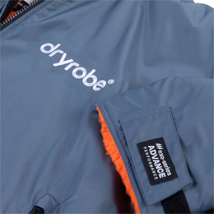 2024 Dryrobe Advance Junior Cambio De Manga Largo Robe V3KSLSDA - Gris Oscuro / Orange